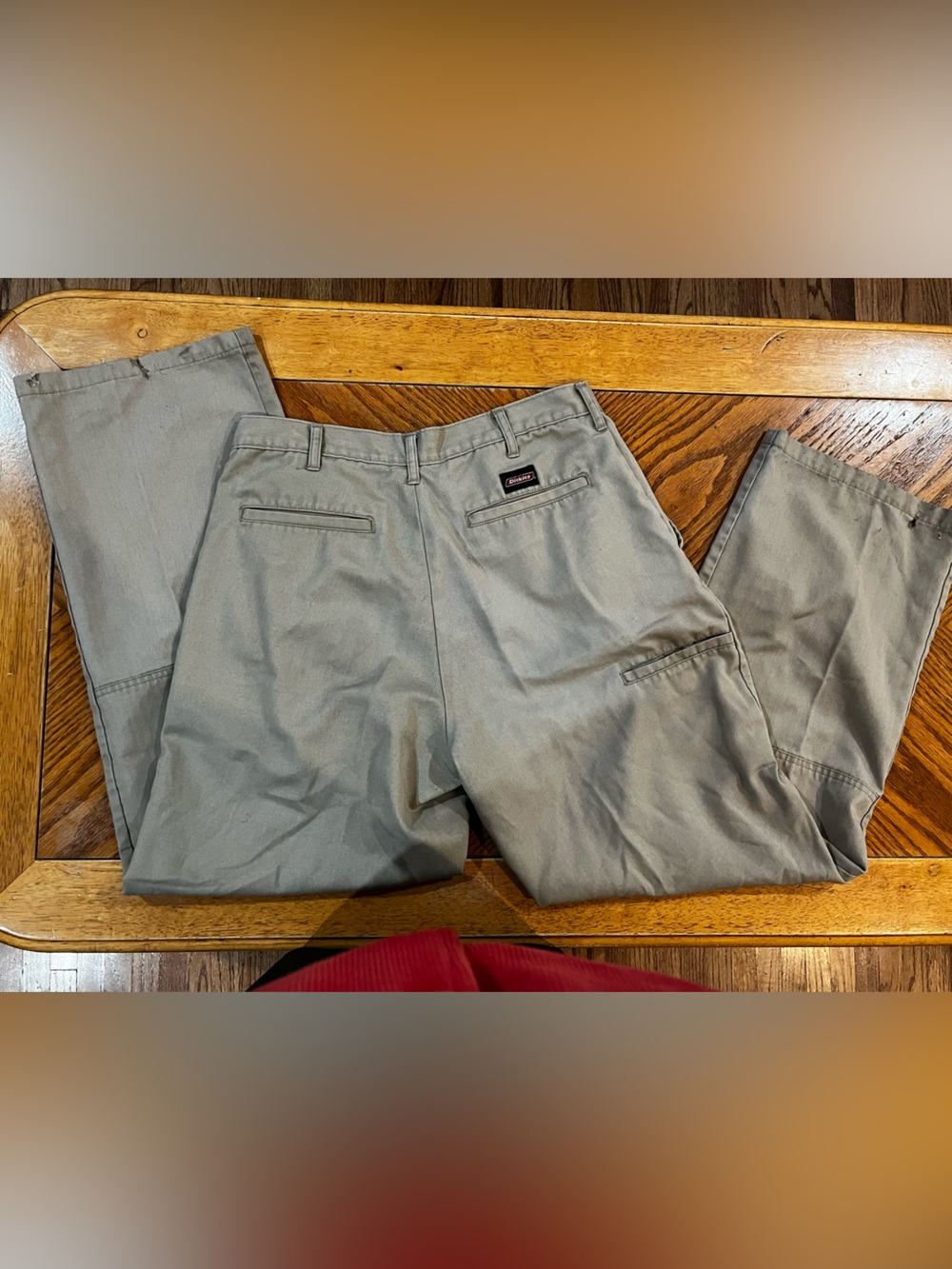 Mens size 28 Dickies khaki full length pants